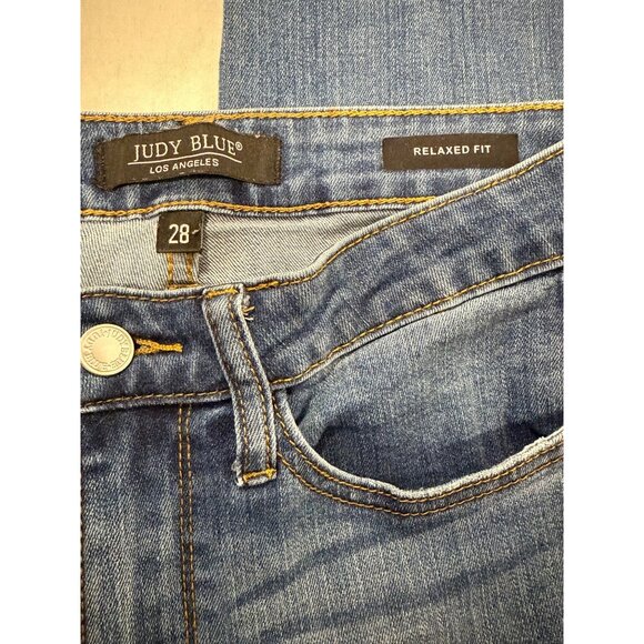 Judy Blue Relaxed Fit Mid Rise Straight Leg Jeans Size 28 - Picture 3 of 7